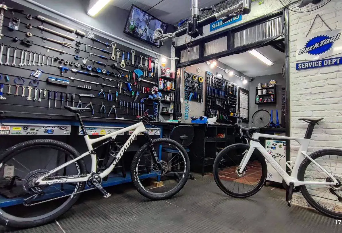 Bicicleta pronta após serviço